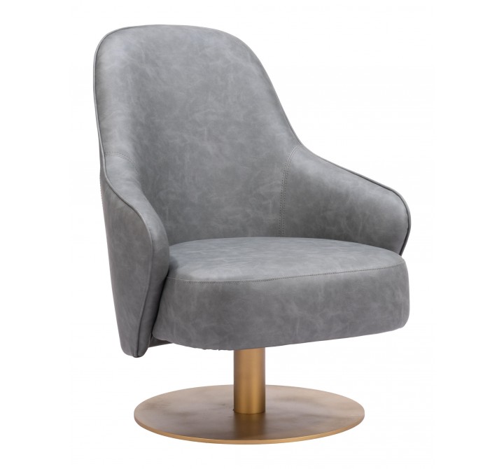 Zuo Modern Withby Accent Chair Gray - Angled 1