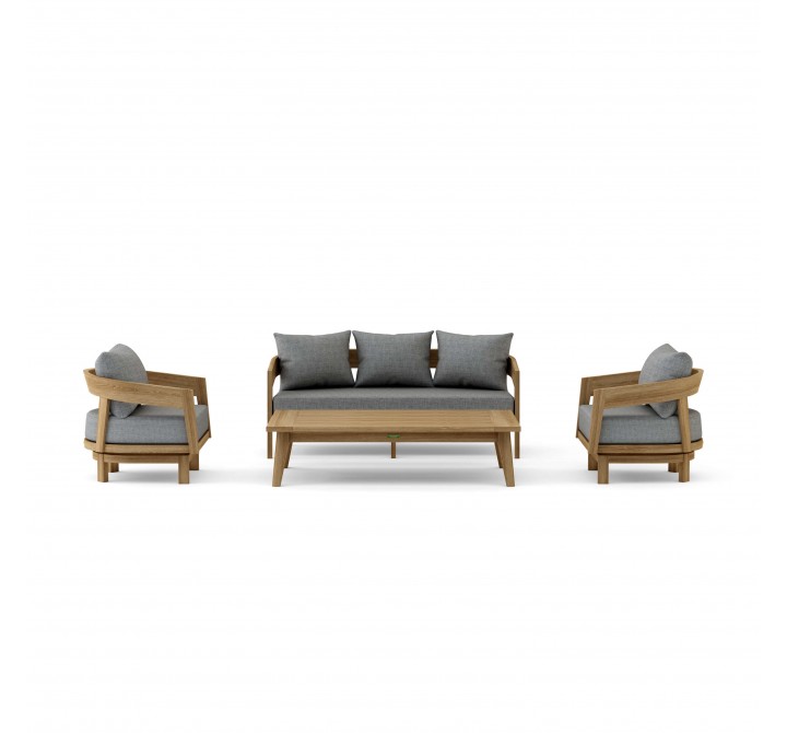 Anderson Teak Toscana 4-pc Deep Seating Swivel Set