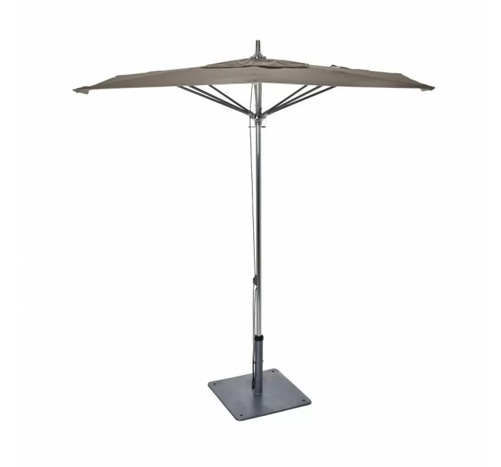 Woodard Canopi Grace 6' Square Flat Umbrella with Pulley Lift - Front 