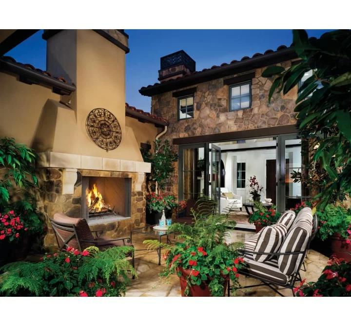 Superior Fireplaces 36" With White Stacked Refractory Panels