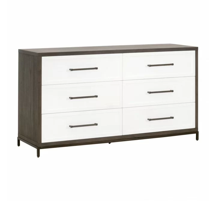 Essentials For Living Wrenn 6-Drawer Double Dresser - Front Side Angle