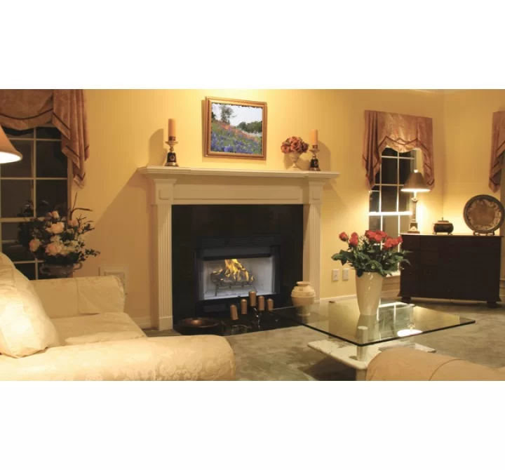 Superior Fireplaces 36" Louvered Insulated With White Stacked Refractory Panels - Lifestyle 1