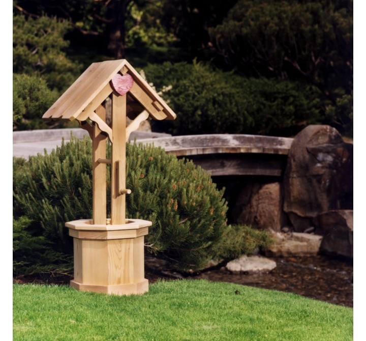 All Things Cedar 4' Wishing Well - Lifestyle