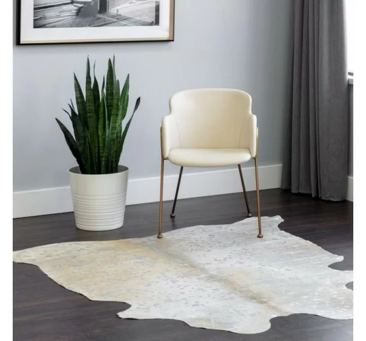 Sunpan Kolkata Hand Made Rug - Beige / Silver - 5' X 8'  - Lifestyle