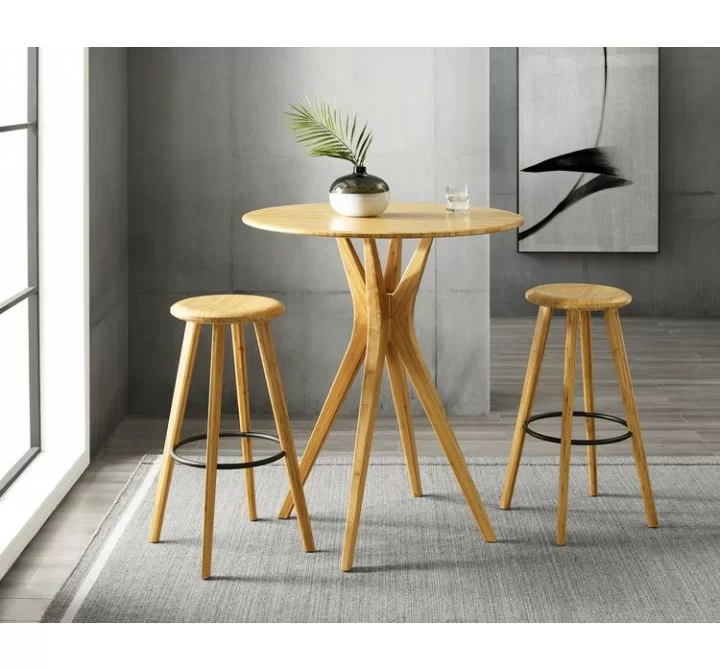 Greenington Mimosa Bar Height Table, Caramelized - Lifestyle