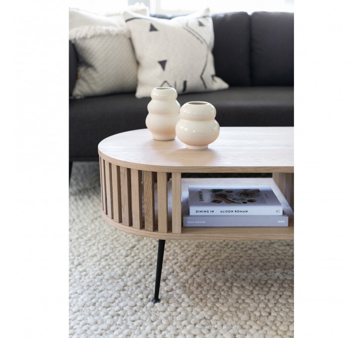 Moe's Home Collection Henrich Coffee Table in White Oil - Lifestyle