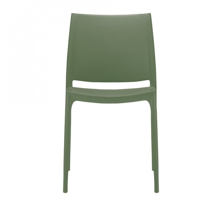 Compamia Maya Dining Chair Olive Green- Set of Two, Front Angle
