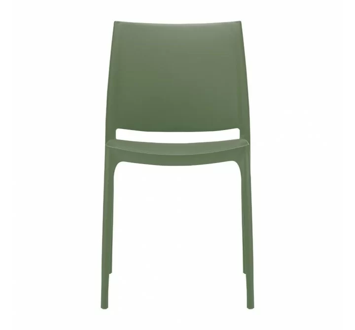 Compamia Maya Dining Chair Olive Green- Set of Two, Front Angle
