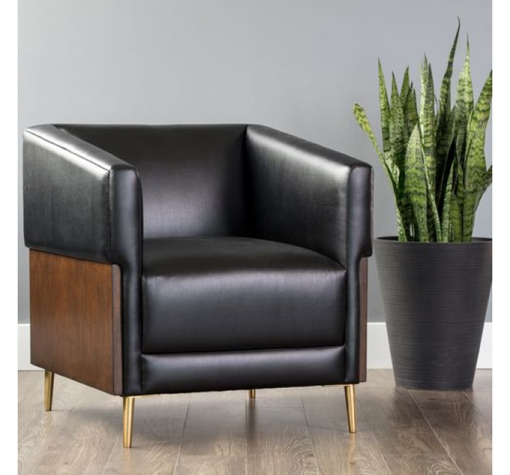 Sunpan Shylo Lounge Chair - Castillo Black - Lifestyle