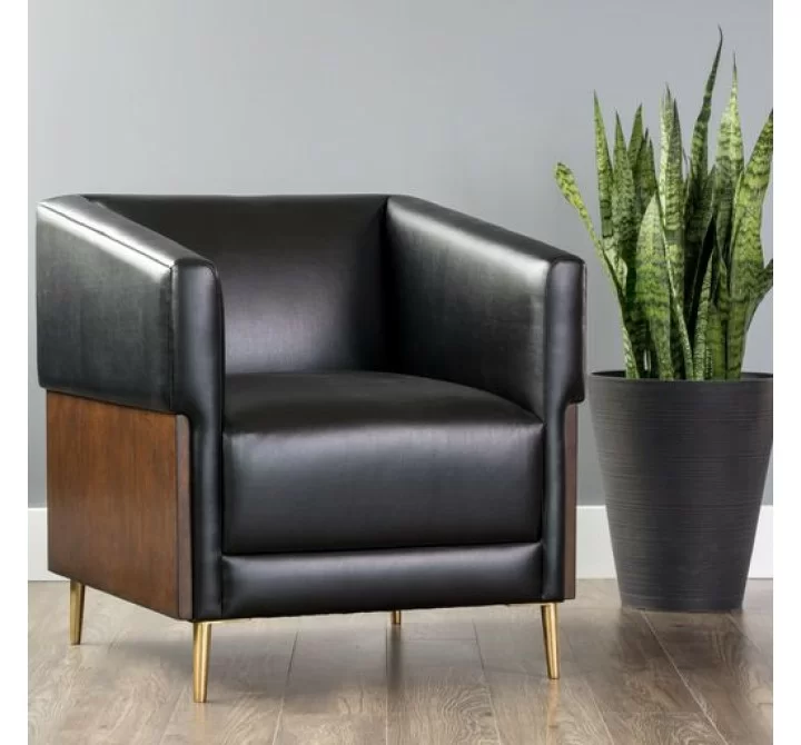 Sunpan Shylo Lounge Chair - Castillo Black - Lifestyle