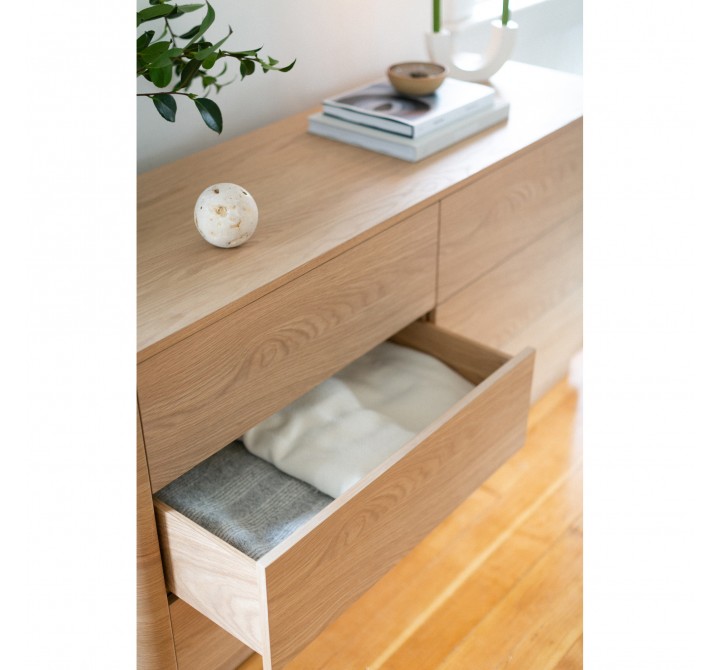 Moe's Home Collection Round Off Dresser in Walnut - Lifestyle