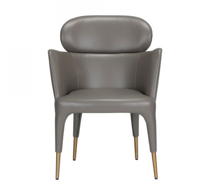 Sunpan Melody Dining Armchair Napa Taupe - Front Angle