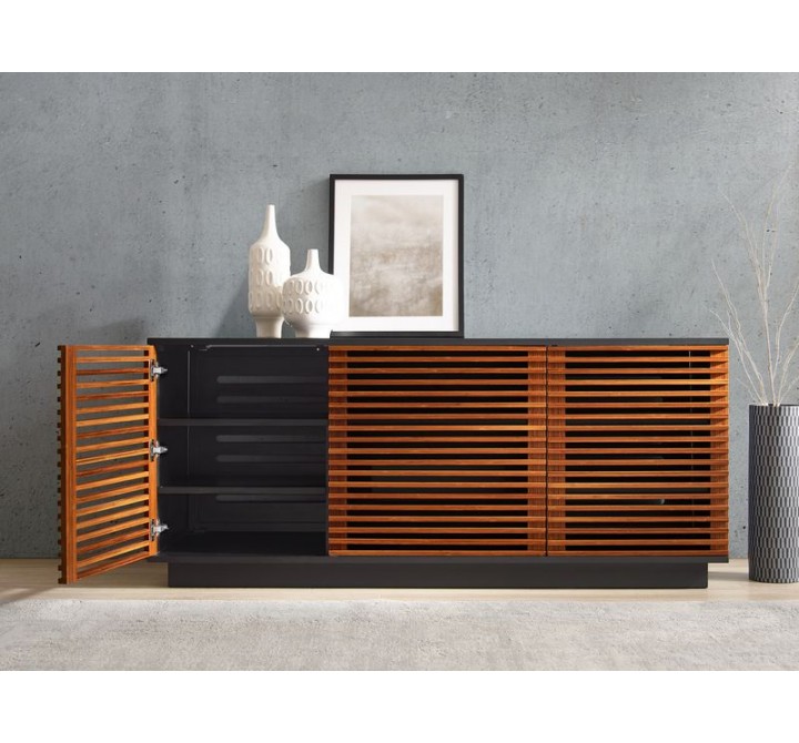 Greenington 64" Rowan Media Center, Amber - Lifestyle