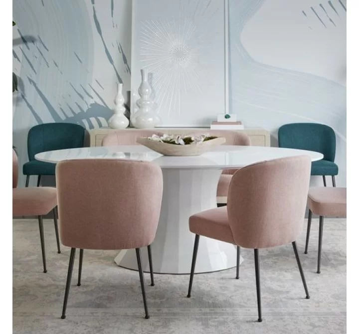 Sunpan Ivana Dining Chair in Soho Blush - Lifestyle
