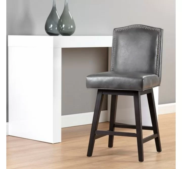 Sunpan Maiso Swivel Counterstool - Overcast Grey - Lifestyle
