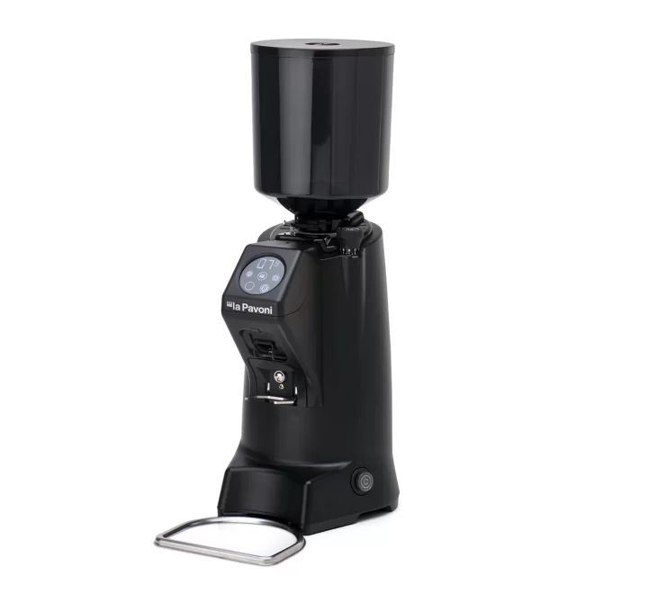 La Pavoni Zip Pro Cormo Grinder in Black - Angled