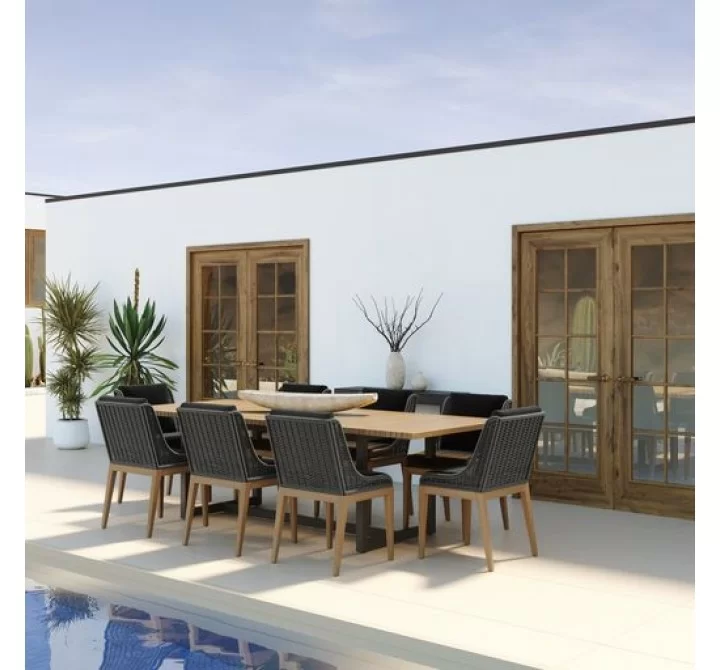 Sunpan Sorrento Dining Chair Palazzo Taupe - Lifestyle