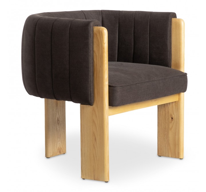 Moe's Home Collection Sofi Accent Chair, New Earth - Front Side Angle