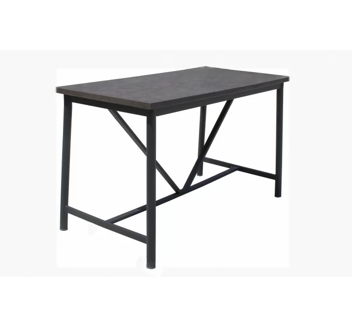 Alfresco Home Jasper 59" Rectangular LWC Gathering Table w/ Umbrella Hole - Front Side Angle