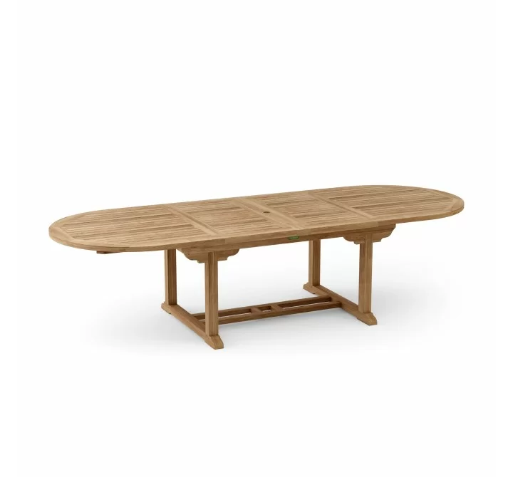 Anderson Teak Bahama 117-inch Oval Extension Table with Double Extensions-1