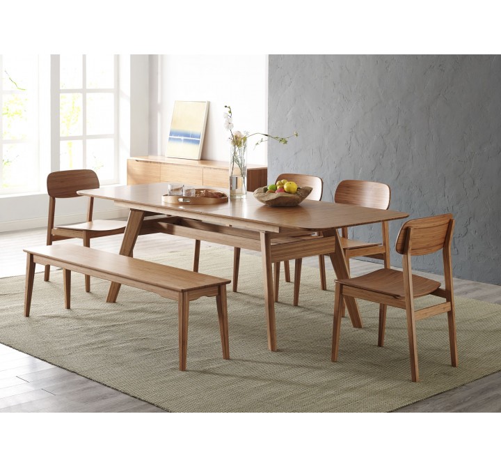 Greenington Currant 72 - 92" Extendable Dining Table, Caramelized - Lifestyle