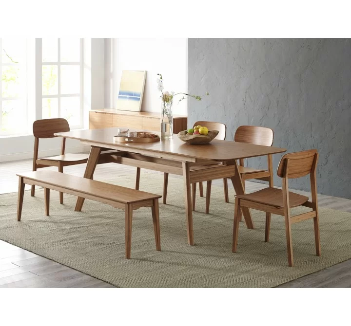 Greenington Currant 72 - 92" Extendable Dining Table, Caramelized - Lifestyle