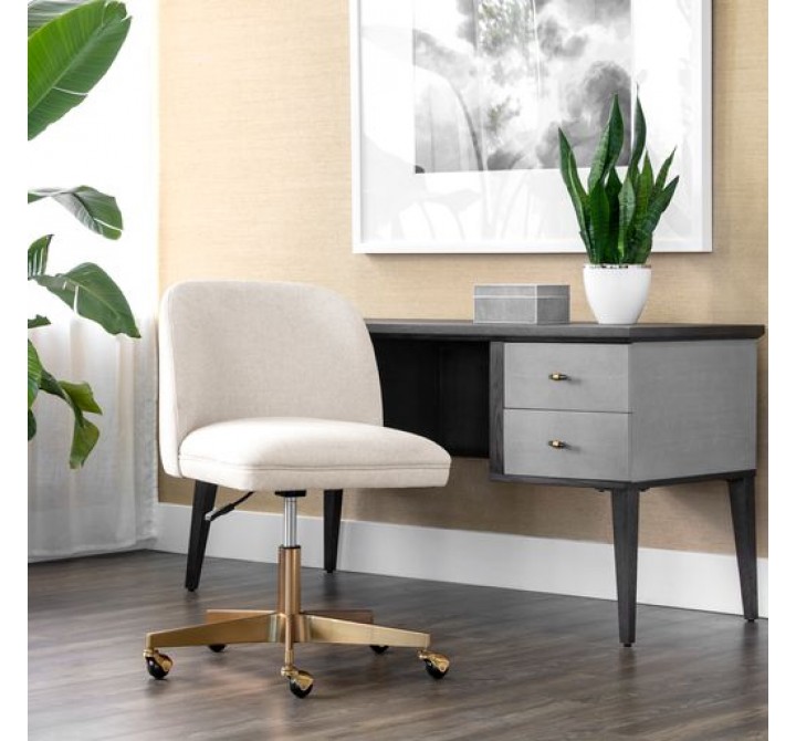 Sunpan Kenna Office Chair in Belfast Oatmeal - Lifestyle