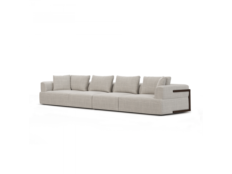 Mercana Warner Gray 2 Piece Long Sofa Set