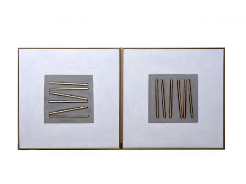 Sunpan Pick Up Sticks (set of 2) - 48" x 48" - Gold Floater Frame