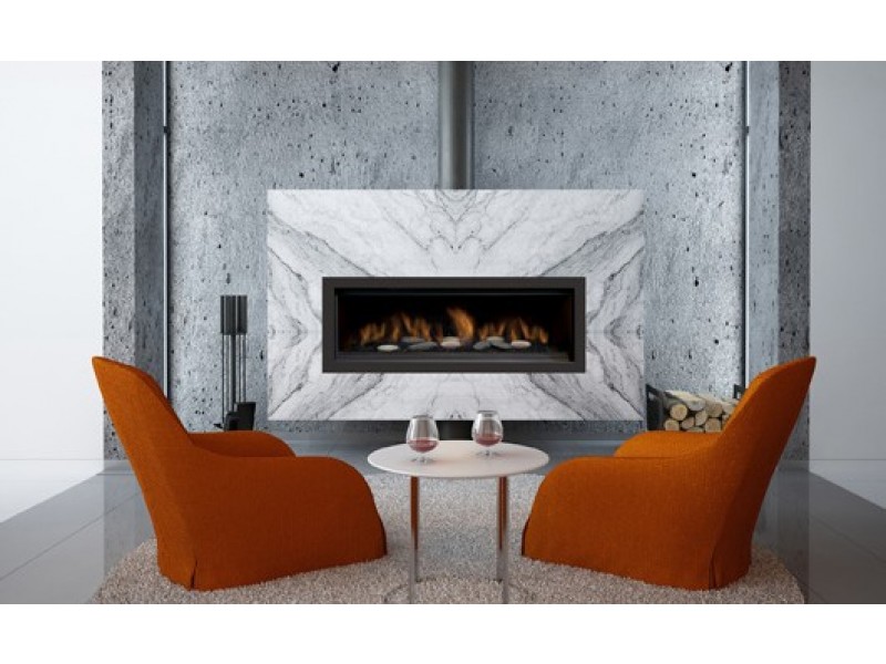 Sierra Flame Austin 65" Natural Gas Direct Vent Linear - Lifestyle