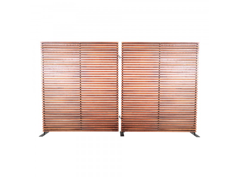 Moe's Home Collection Damani Screen - Brown - Front Angle