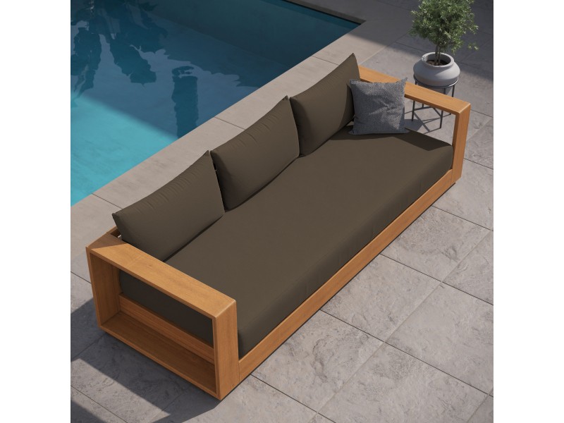 Modway Tahoe Outdoor Patio Acacia Wood Sofa Top