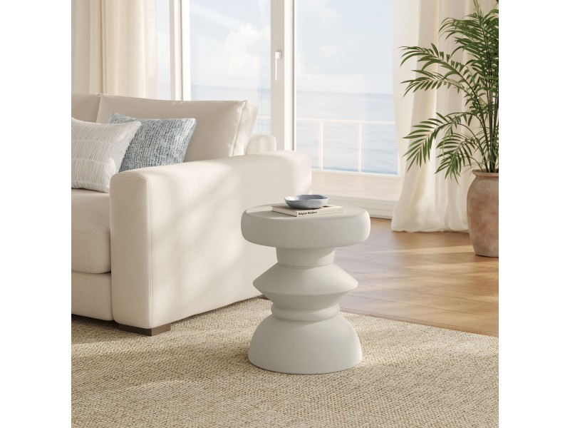Modway Terza Indoor - Outdoor Patio Concrete Side Table Indoor