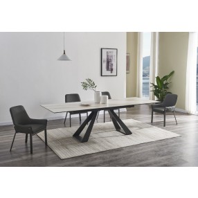 J&M Furniture Swan Extension Table 