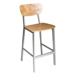 Hamilton Barstool With Steel Wire Frame - Sand Black Finish