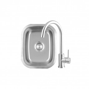 TrueFlame 19"x 15" Undermount Sink - Top View
