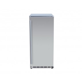 TrueFlame 15" Outdoor Rated Fridge With Stainless Door - Front