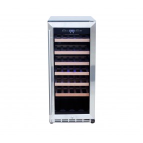 TrueFlame 15" Outdoor Rated Wine Cooler - Front and Closed