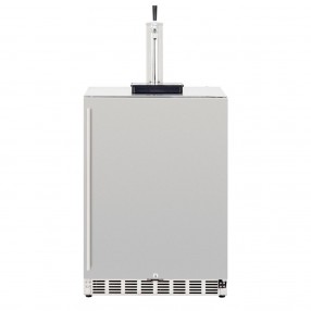 TrueFlame 6.6 Cu. Deluxe Outdoor Rated Single Tap Kegerator - Front View