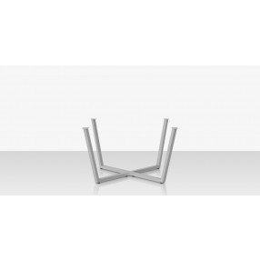 Source Furniture Contemporary Flat X 49 Style Dining Table Base Front