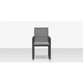Source Furniture Iconic Aluminum Sling Highback Dining Arm Chair 