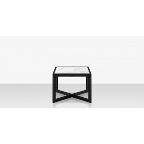 Source Furniture Iconic Aluminum Large 26'' Wide Square Side Table 