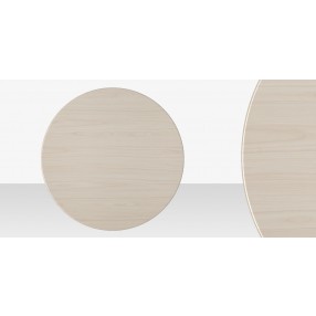 Source Furniture Prime Round Wood Tabletop Light Wood Look