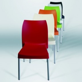 Resin Outdoor Dining Chair - Apple Green