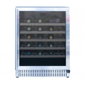 TrueFlame 24" Outdoor Rated Wine Cooler - Front and Closed