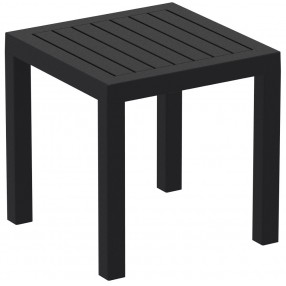Ocean Square Resin Side Table - Black