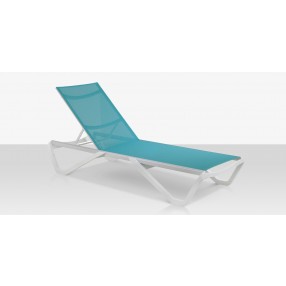 Source Furniture Wave Armless Chaise Turquoise