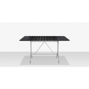 Source Furniture Vienna Rectangular Top Black Durawood