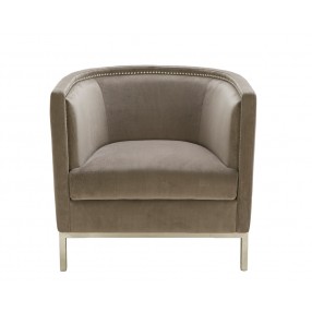  Sunpan Wales Lounge Chair - Grey - Front