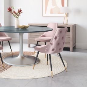 Zuo Modern Piccolo Dining Chair in Pink - Lifestyle